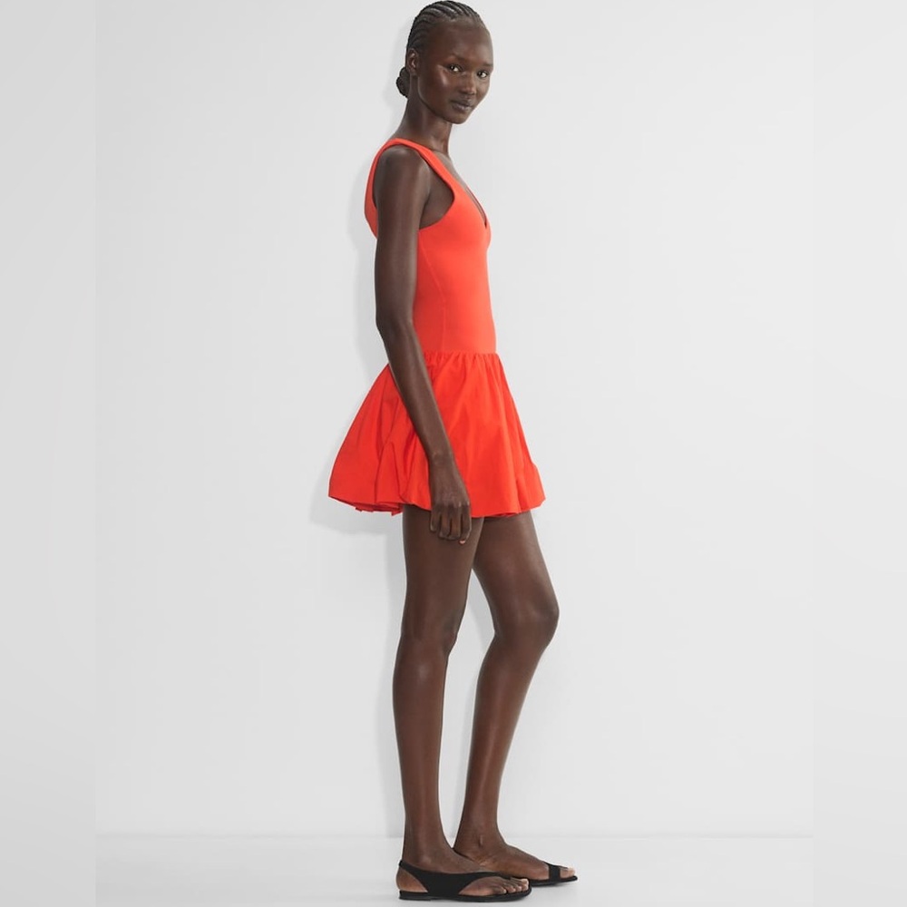 Babaton Bright Orange Backless Mini Dress - Picture 4 of 6